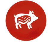 logo usaha sederhana ayam goreng kuning dan merah